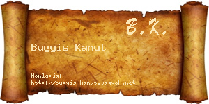 Bugyis Kanut névjegykártya